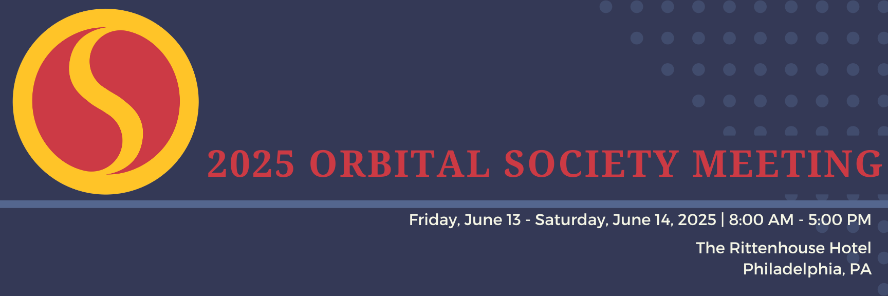 Orbital Society Meeting 2025 Banner